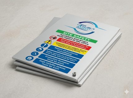 Aluminium pole signage (80×80 cm, height 3m)